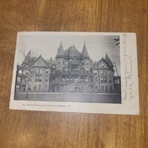 1907 Baptist University for Women Raleigh NC Postcard 1c Stamp